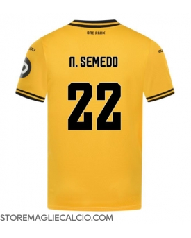 Wolves Nelson Semedo #22 Maglia Gara Casa Repliche 2024-25